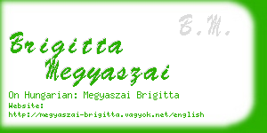 brigitta megyaszai business card